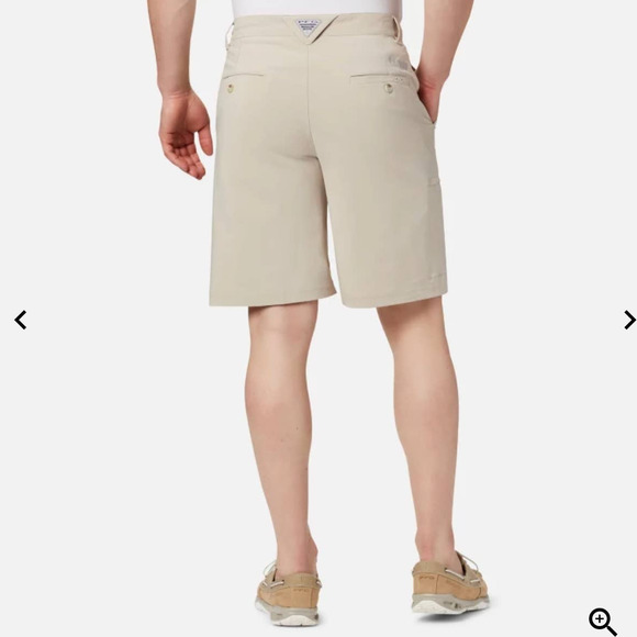 Columbia PFG Grander Marlin II Offshore Khaki Shorts Mens Size 28 (FM4602-160) - Picture 2 of 10